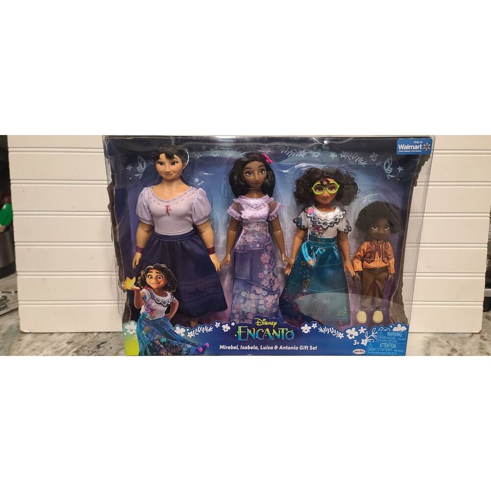 Disney Encanto Mirabel, Isabela, Luisa and Antonio 4 Doll Gift Set NEW